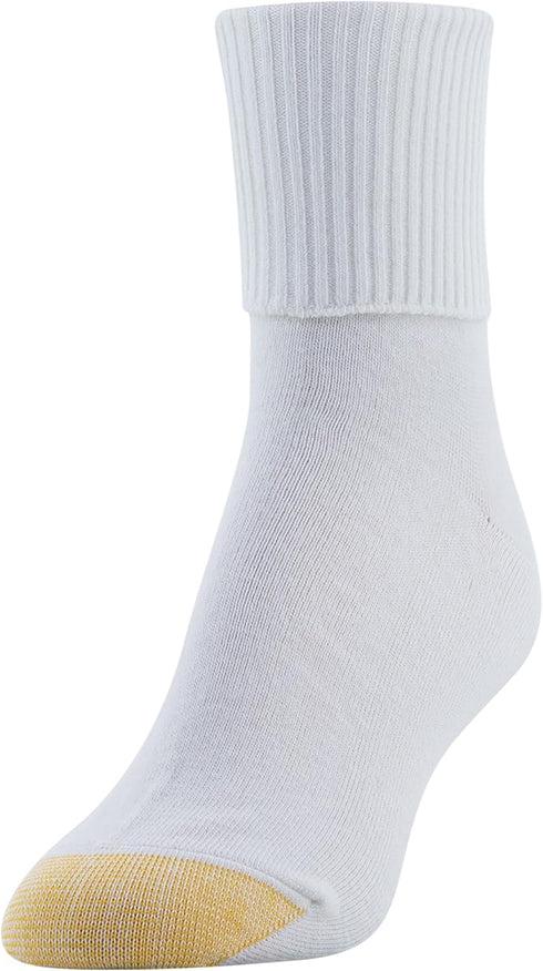 GOLDTOE Women's Ultra Soft Providence Turn Cuff Socks 3 Pack...