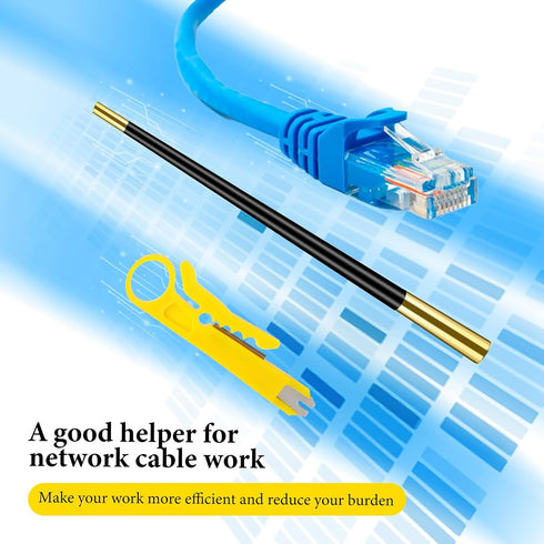 Wire Stripper Cable Stripper Wire Straightener Electrical 2 Pack Network Cable Untwist Tool Set Mini Engineer Wire Stripper Punch Down Cutter Dual...