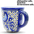 Talavera Mug - Hand Painted Mexican Coffee Mug - Authentic Mexican Decor - Blue and White - Taza Mexicana Azul Blanco...