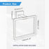 Hand Towel Holder for Bathroom Wall Mount Matte Black Square Hand Towel Rings for Bathroom Hardware Accessories Kitchen Toilet SUS 304 Stainless S...