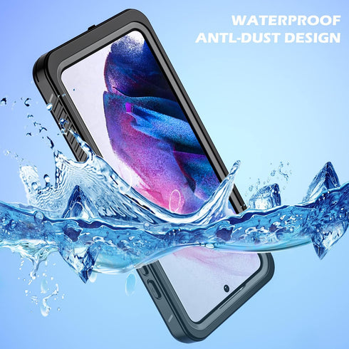 Waterproof Case for Galaxy S21 Fe 5G, Waterproof Shockproof Dirtproof Snowproof Case Rugged Clear Cover for Samsung Galaxy S21 Fe 5G for Snorkelin...
