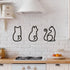 Ferraycle 3 Pieces Black Cat Metal Wall Art Wire Wall Sign Cat Sign Decor for Kitchen Restaurant Shop Decors Christmas Cats Lover Gifts(Cat Style)...