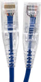 E08-010BL-SLIM 10' Ultra Slim Cat6 Utp RJ45 Patch Cable, Blue...