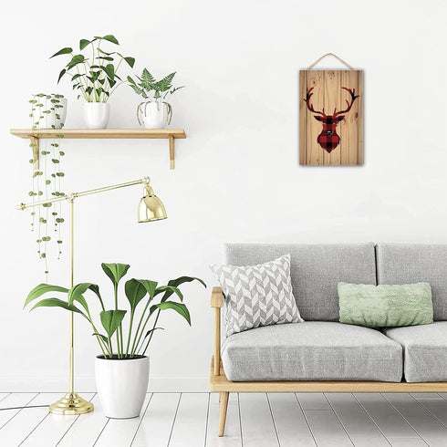 Wooden Sign - Keep The Door Closed No Matter What The Cat Say Pet Accessory Home Decoration 12x16 in / 30x40 cm...