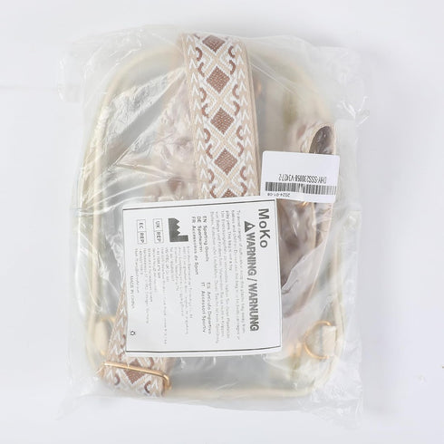 MoKo Clear Bag Stadium Approved - Multi Pockets Clear Sling Purse Crossbody Bag with Adjustable Shoulder Strap for Concerts Events Sports Games, B...