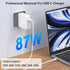 MacBook Pro Charger,87W USB C Fast Charging Laptop Charger Power Adapter for 13 14 15-inch MacBook Pro Models introduced in 2016 or Later,for MacB...