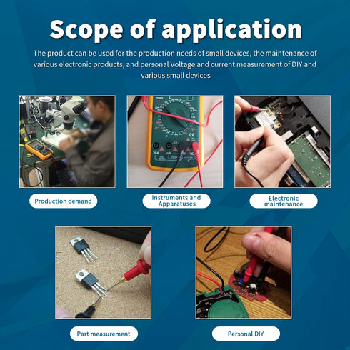 WG-011 III 1000V & CAT IV Test Lead and Safety Alligator Clips Soft Silicone Electrician Test Leads Kit with Silicone Alligator Clips CAT600V (Tes...