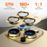 2 Pack Camera Lens Protector for iPhone 15 Pro Max/iPhone 15 Pro/iPhone 14 Pro Max/iPhone 14 Pro, Aluminum Alloy Sapphire Glass Camera Cover Scree...
