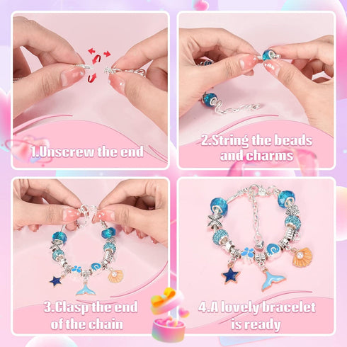 Bracelet Making Kit for Girls, Arts and Crafts for Kids Girls Ages 8-12, Girls Toys Age 8-10, Gifts for 10-12 Year Old Girls, 9 Year Old Girl Gift...