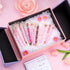 BESARME 12 Pcs Pink Pens Set, Mother's Day Gifts Pink Gifts for Women Crystal Ballpoint Pens Retractable Glitter Fancy Pens for Journaling Offices...
