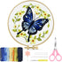 TINDTOP Embroidery Kit for Beginners Adult, Butterfly Embroidery Kit for Beginners Include Embroidery Cloth Hoops Threads for Craft Lover Hand Sti...
