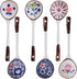 Soup Spoon, Asian Ceramic Spoons with Long Handle Japanese Soup Spoon, Chinese Ramen Spoons Easy to Hold for Ramen Wonton Noodle Miso Dumplings-Se...