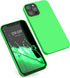 kwmobile Case Compatible with Apple iPhone 12 / iPhone 12 Pro Case - TPU Silicone Phone Cover with Soft Finish - Lime Green...
