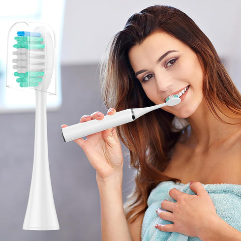 Replacement Toothbrush Heads 10 Pack Compatible with AquaSonic Black Series, Vibe Series, Black Series pro, and Duo Series pro Electric Toothbrush...