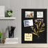 Black Cork Board Black Bulletin Board Pin Display Board for Wall Corkboard Black Pushpin Board Vision Board Picture Photo Felt Board for Memos, Ph...