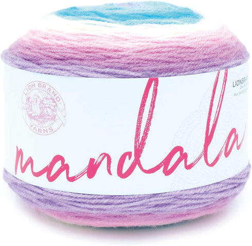 Lion Brand Yarn Mandala, Multicolor Yarn for Crocheting and Knitting, Craft Yarn, 1-Pack, Liger...