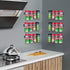 Upgraded Kitchen Spice Rack Organizer Adhesive Spice Gripper Clips Strips Cabinet Holder, 4 Pack Spice Hooks with Screws,Holds 20 Jars (Grey, 4)...