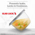 Glad GladWare Home Mini Round Food Storage Containers - Small Meal Container Holds up to 4 Ounces of Food - Lock Tight Seal, 8 Count...