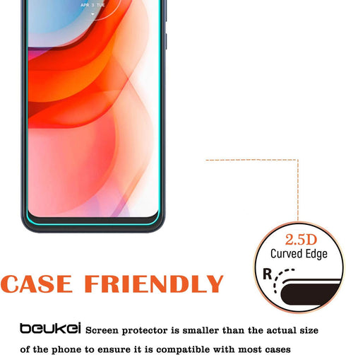 (3 Pack) Compatible for Motorola Moto G Play (2021) Screen Protector Tempered Glass, Touch Sensitive,Case Friendly, 9H Hardness...