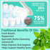 Coconut Mint Oil Pulling Mouthwash with Tongue Scraper, Helps with Fresh Mouth, Remove Impurities, Teeth Whitening, Supports Gum Health, Improves ...