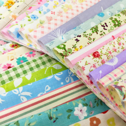 flic-flac Quilting Fabric Squares 100% Cotton Precut Quilt Sewing Floral Fabrics for Craft DIY (6 x 6 inches, 120pcs)...