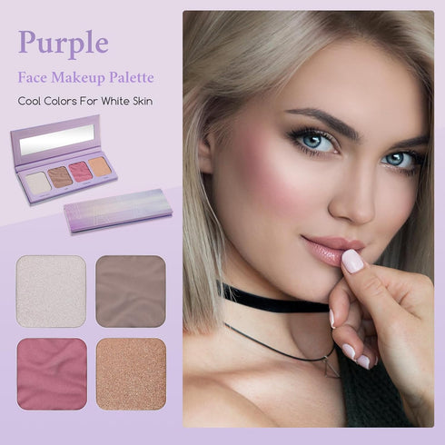 Color Nymph Contour Palette Eyeshadow Makeup Set For Teen Girl Included Highlighter, Blush, Bronzing, Contour Powder With Mirror For Beginners Cru...