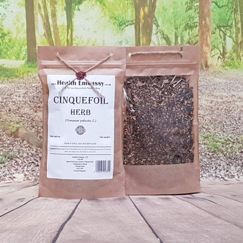 Health Embassy Cinquefoil Herb | Comarum Palustre | 100% Natural (50g)...
