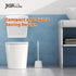 JIGA 3 Pack Toilet Brush and Holder Set, Toilet Bowl Brush with Caddy Bathroom Stiff Bristles Toilet Scrub Brush, White...