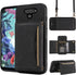Phone Case For LG Q70 Wallet Cover with Crossbody Shoulder Strap and Leather Credit Card Holder Pocket Slim Stand Cell Accessories Mobile Flip Pur...