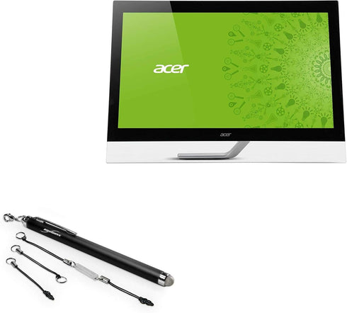 BoxWave Stylus Pen Compatible with Acer T272HL (27") - EverTouch Capacitive Stylus, Fiber Tip Capacitive Stylus Pen for Acer T272HL (27") - Jet Bl...