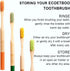 Bamboo Toothbrushes Hard Bristles for Adults 10 Pack, Wooden Toothbrush Family Set Natural Organic Tooth Brush (Multi-Color 20p)...