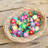 Handmade 100 Pcs Lovely Mulberry Paper Flowers 30x30mm Scrapbooking Wedding DIY Craft Supplies Card Paper Flowers Craft Projects (10 Colors)...