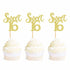 Ercadio 24 Pack Sweet 16 Cupcake Toppers Gold Glitter Age Sixteen Cupcake Picks Anniversary 16th Kids Birthday Party Cake Decors...