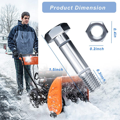 303160355P Snowblowers Shear Pins Compatible with Powersmart ???????? ???? ?? Two-Stage Snowblowers Parts Shear Pins...