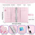 100 Envelopes Money Saving Challenge Binder to Save $5,050, 500, 10,000, A5 Budget Planner Savings Binder Challenge Book with Cash Envelopes for B...