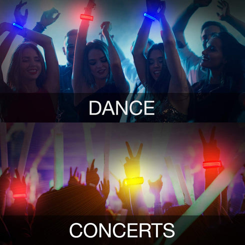 8 PCS LED Glow Bracelets, Light Up Wristbands - Glow in The Dark Party Bracelets Favors Supplies for Christmas, Concerts, Festivals, Game Prizes, ...