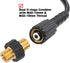 Xiny Tool Pressure Washer Adapter Set, Quick Disconnect Kit With M22 Metric Male Thread Quick Connector, M22 Swivel to 3/8'' Quick Connect, 3/4" t...