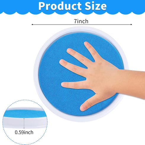 MoloTAR 8 Colors Rainbow Washable Large Ink Pads for Rubber Stamps Kids (Pack of 8)...