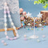 350Pcs 10mm Faceted Acrylic Round Beads Cute Candy Beads Kawaii Round Ball Loose Spacer Beads for Girls Crafts DIY Bracelet Keychain Jewelry Makin...