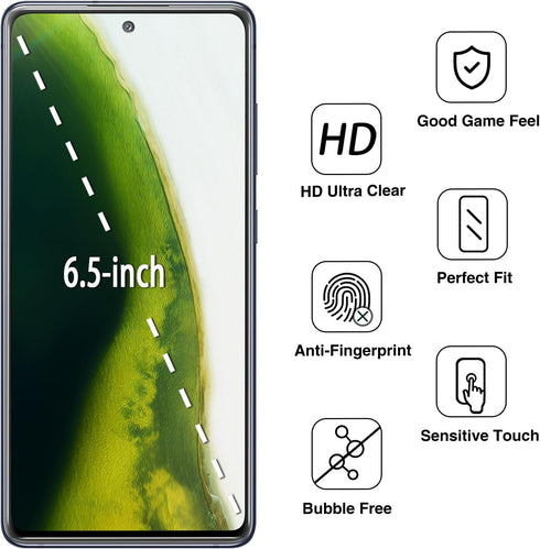 HPTech (2 Pack) Privacy Screen Protector Designed for Samsung Galaxy S20 FE, A53, A52, A51 Anti-Spy Tempered Glass, Anti Scratch, Bubble Free...