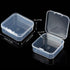 36 Pieces Small Clear Plastic Beads Storage Containers Box with Hinged Lid, Storage Case of Small Items, Crafts, Jewelry, Hardware (2.12 x 2.12 x ...