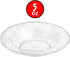 Glitter Silver Premium Plastic Round Dessert Bowl - 5 oz (12 Packs of 10) - Elegant Durable Plastic, Ideal for Weddings, Parties & Events (120)...