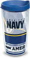 Tervis Navy Forever Proud Made in USA Double Walled Insulated Tumbler Travel Cup Keeps Drinks Cold & Hot, 16oz, Classic...
