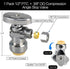 1/2/5/10/20pcs Stop Valves, 1/2" × 3/8" Angle Stop Valve, 1/2" PTC Input, 3/8" OD Compression Output, Push to Connect, 1/4 Turn, Chrome Plated Bra...