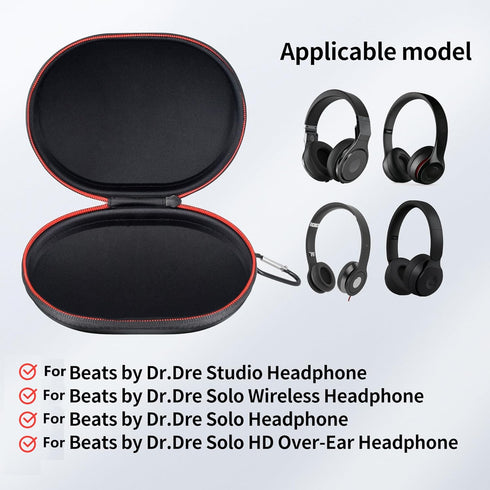 Hard Case for Beats Headphone,Waterproof Shockproof Storage Bag Travel Carrying Case for Beats by Dr.Dre Studio Solo Wireless Solo HD Over-Ear Hea...