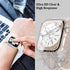 2 Pack Waterproof Case Compatible with Apple Watch 40mm SE (2nd Gen) Series 6 5 4 with Tempered Glass Screen Protector, Full Protective Hard PC Bu...