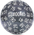 100 Sided Dice Set Translucent Black DNDND D100 Die with Pouch for Dungeons and Dragons DND (Translucent Black with White Number)...