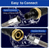 Jet Spray Nozzle High Pressure Hose Nozzle, Upgraded Pressure Washer Wand Gun with 2 Spray Nozzles and Quick Connectors for Car Window Glass Washi...
