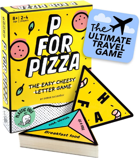 P for Pizza Board Game: Build a Giant Pizza Before Anyone Else Family Travel Game Great for Adults and Kids | Perfect for Holidays and Camping...