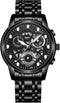 Avaner Men's Wrist Watch Stainless Steel Skeleton Quartz Watch with Luminous Hands...